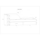 Pax-137 ágyneműtartós ágy 90x200