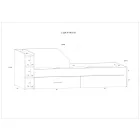 Pax-138 ágyneműtartós ágy 90x200