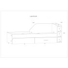 Pax-146 egyszemélyes ágy 90x200