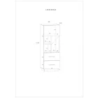 Pax-230 alacsony könyvespolc