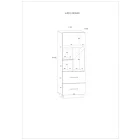 Pax-238 alacsony könyvespolc