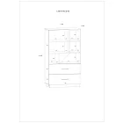 Pax-260 alacsony könyvespolc