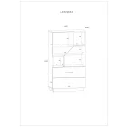 Pax-266 alacsony könyvespolc