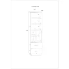 Pax-240 tölgy könyvespolc