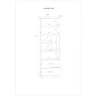 Pax-249 tölgyfa könyvespolc