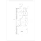 Pax-274 fa könyvespolc