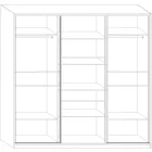 Pue-436 tolóajtós ruhásszekrény