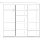 Pue-438 tolóajtós ruhásszekrény