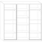 Pue-440 tolóajtós polcos szekrény