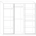 Pue-441 tolóajtós polcos szekrény