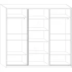 Pue-442 tolóajtós polcos szekrény