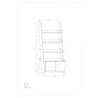 Rac-979 könyvespolc sonoma tölgy