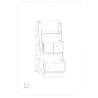 Rac-981 fa könyvespolc