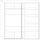 Ric-448 gardróbszekrény 200 cm széles