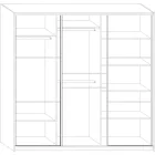 Ric-451 gardrób szekrény tolóajtós