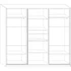 Ric-452 ruhásszekrény tolóajtós