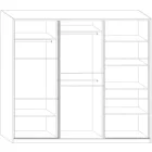 Ric-453 ruhásszekrény tolóajtós