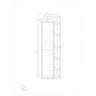 Rio-604 keskeny magas szekrény