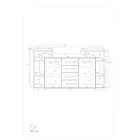 Rio-588 komód tölgy