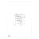 Rio-575 komód tölgy