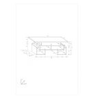 Rio-676 modern dohányzóasztal