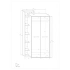 Rio-471 polcos ruhásszekrény