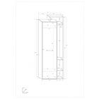 Rio-464 keskeny ruhásszekrény