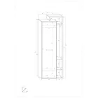 Rio-467 keskeny ruhásszekrény