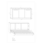 Rog-150 lenyitható szekrényágy