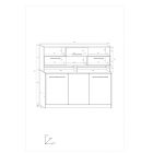 Magasító Rog-147 lenyitható szekrényágyhoz