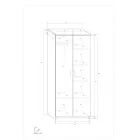 Sla-478 2 ajtós szekrény