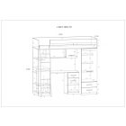 Smy-384 fehér leesésgátlós gyerekágy