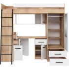 Smy-384 fehér leesésgátlós gyerekágy