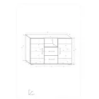 Sol-863 komód sonoma tölgy