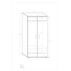 Sol-479 2 ajtós szekrény