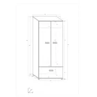 Sol-480 fehér gardrób