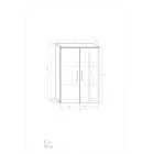 Ste-997 alacsony könyvespolc