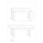 Kihúzható étkezőasztal 216