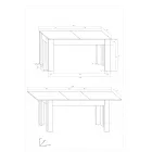 Étkezőasztal kihúzható 217