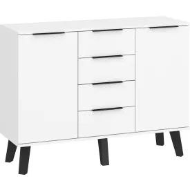 Sve-874 fehér magasfényű komód