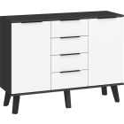 Sve-877 fekete fehér komód