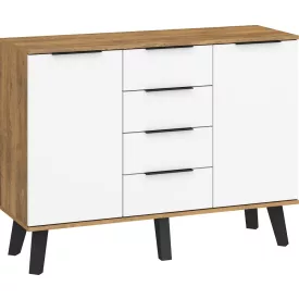 Sve-878 magasfényű fehér komód