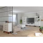 Sve-868 fehér magasfényű komód