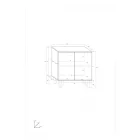 Sve-869 tölgy komód