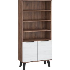 Sve-665 tölgyfa könyvespolc