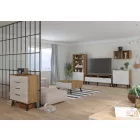 Sve-667 tölgy könyvespolc