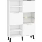 Sve-669 fehér könyvespolc