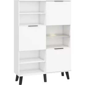 Sve-669 fehér könyvespolc