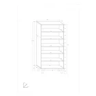 Sve-999 fa könyvespolc