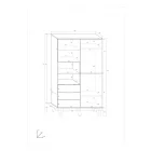 Sve-485 nyitott gardróbszekrény